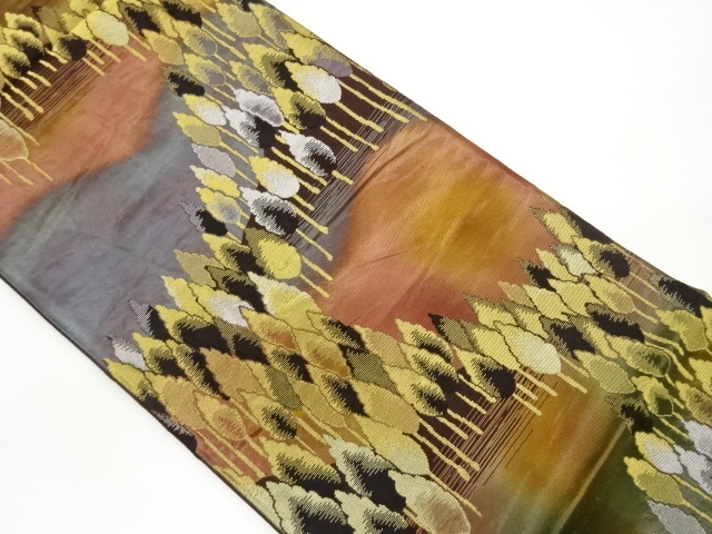 JAPANESE FUKURO OBI / WOVEN TREES